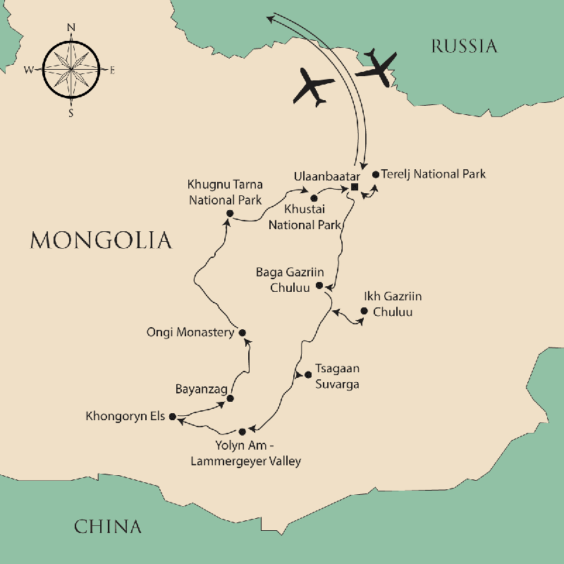 Mongolia - Secretul Desertului Gobi si stepele batute de vant