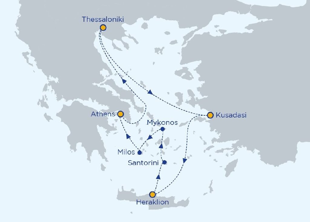 Croaziera de grup pe Celestial Journey - insulele grecesti imbarcare Atena